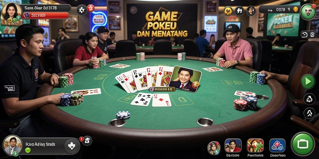 Screenshot gameplay yang menarik dari permainan Poker 3178.