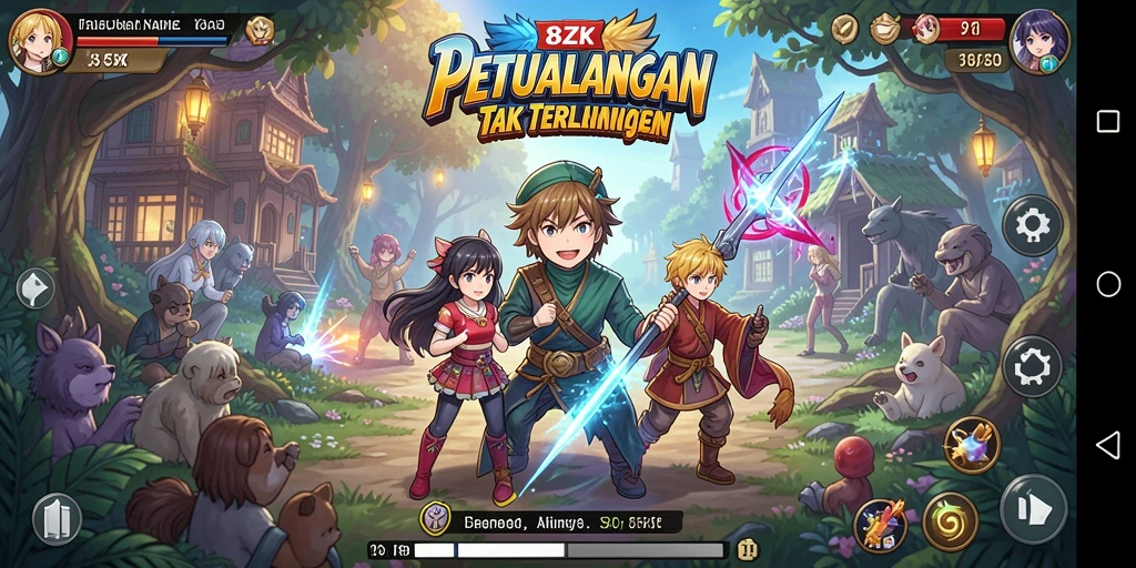 Tampilan menarik dari gameplay <strong>8ZK</strong> yang penuh aksi dan karakter anime.