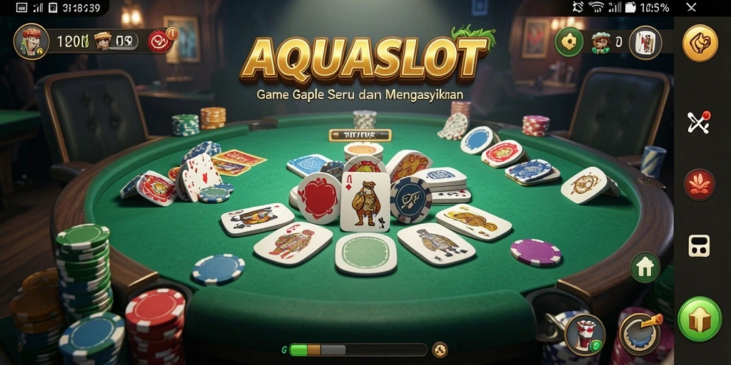 Tampilan gameplay AQUASLOT yang menarik dan seru.