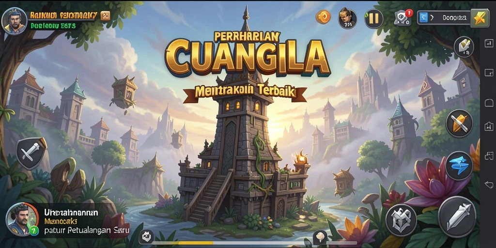 Tangkapan layar gameplay CUANGILA menampilkan pertarungan seru melawan gelombang musuh.
