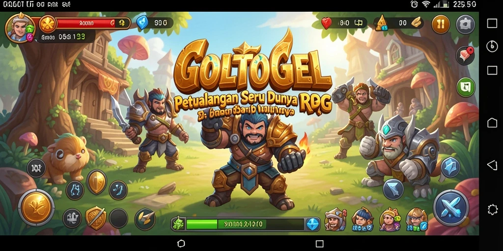Tangkapan layar menunjukkan seru dan menegangkan gameplay RPG GOLTOGEL.