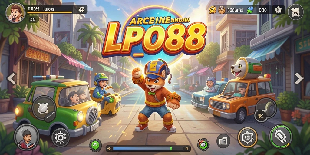Tangkapan layar utama <strong>LPO88</strong> menampilkan aksi gameplay Arcade yang seru.