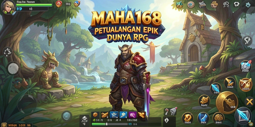 Tampilan gameplay MAHA168 yang mendebarkan dan penuh aksi RPG.