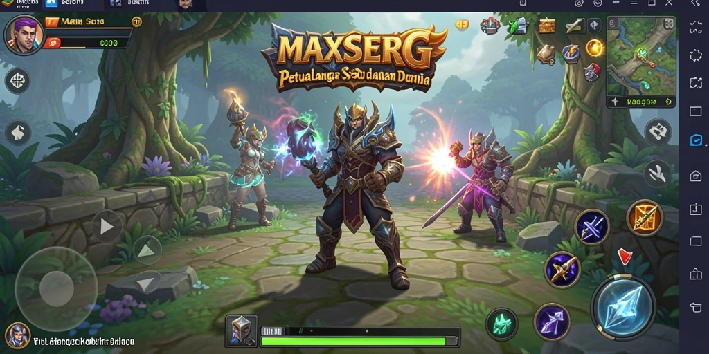 Tampilan gameplay seru dan menarik dari MAXSERU.