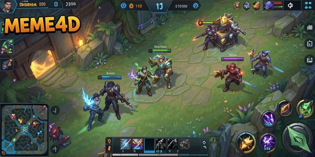 Tampilan gameplay seru di MEME4D dengan karakter unik.