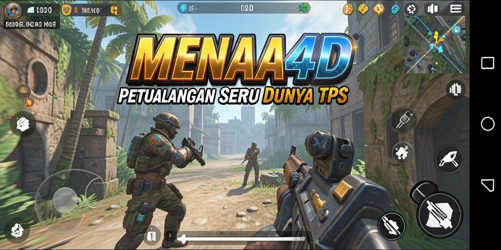 Tampilan gameplay seru dan menegangkan di MENARA4D.