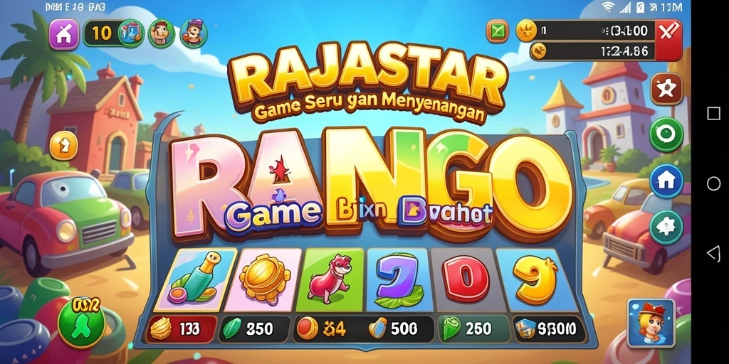 Tampilan gameplay seru RAJASTAR dengan suasana Bingo yang mengasyikkan.