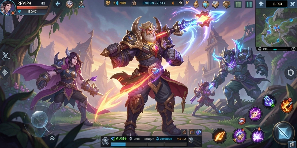 Tampilan gameplay yang mendebarkan di dunia RPVIP4.