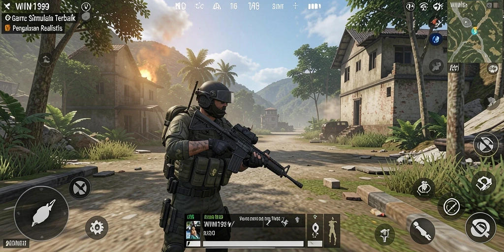 Screenshot utama WIN199 menampilkan suasana gameplay simulasi yang menarik.