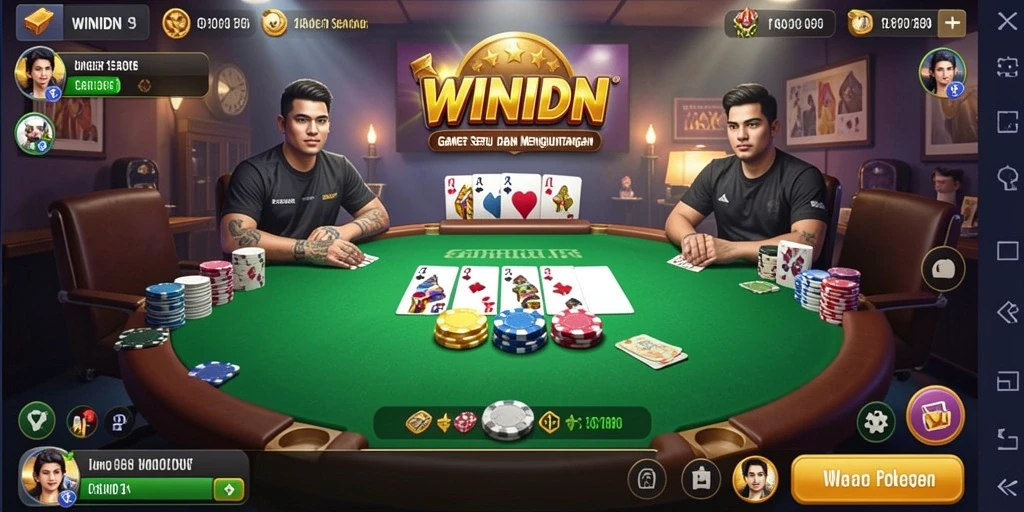 Tampilan gameplay seru di WINIDN dengan pemain bertanding.